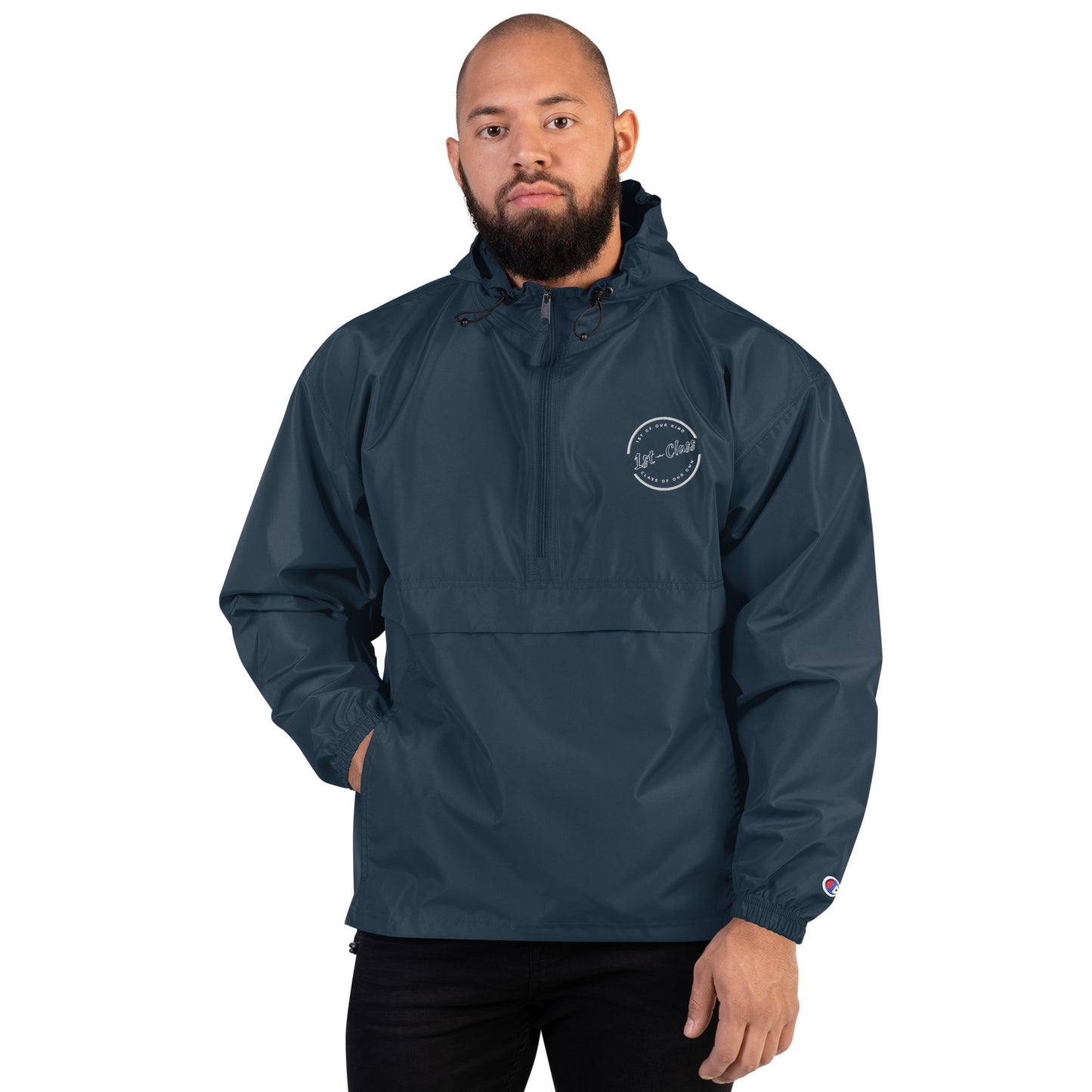 1st-Class Embroidered Champion Packable Jacket